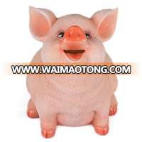 Wholesale custom polyresin pink pig piggy bank for sale