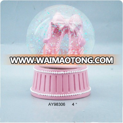 80MM Ballet glass snow globe for custom water ball