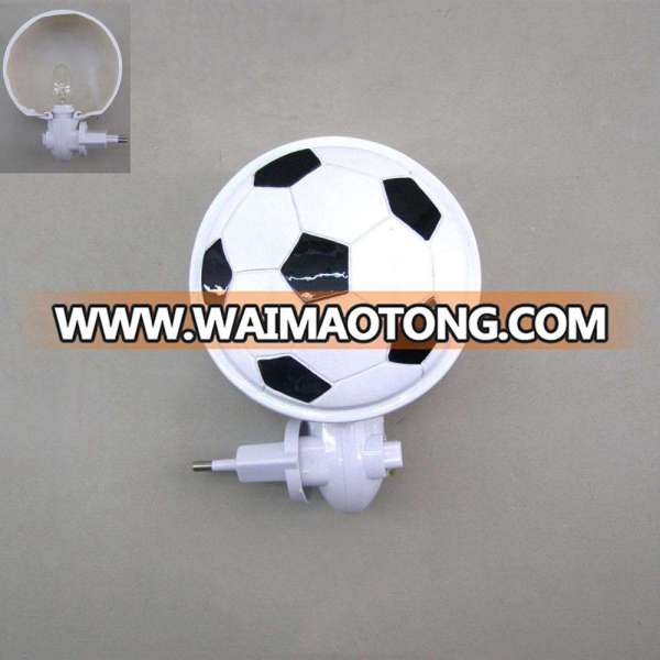 White and black color football shape kids night light