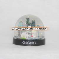 80MM Chicago building plastic snow ball souvenir